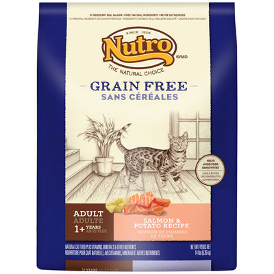 Nutro® Grain Free Adult Salmon & Potato Recipe Cat Food 14 lb. Bag