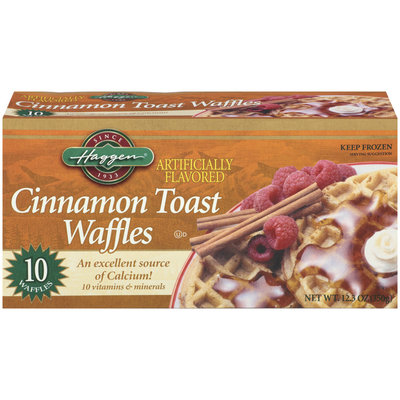 Haggen Cinnamon Toast 10 Ct Waffles 12.3 Oz Box