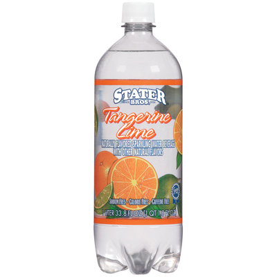 Stater Bros. Tangerine Orange Sparkling Water Beverage 1 L Plastic Bottle