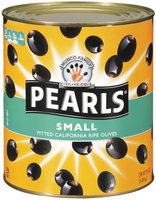 PEARLS Small Pitted Ripe Black Olives 51 OZ CAN