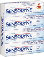 Sensodyne Extra Whitening 4 Pack Toothpaste 6.5 Oz Box