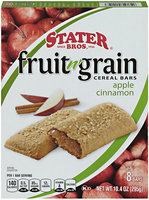 Stater Bros.® Fruit n' Grain Apple Cinnamon Cereal Bars 8 ct Box