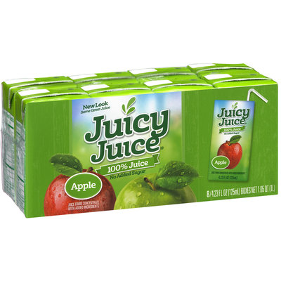 Juicy Juice® Apple No Added Sugar 100% Juice 8-4.23 fl. oz. Package