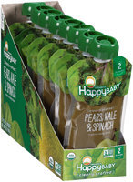 Happy Baby® Organics Pears, Kale & Spinach Baby Food 8-3.5 oz. Pouch