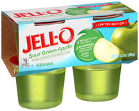 JELL-O Sour Green Apple Gelatin Snacks