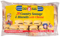 Purnell's Old Folks® Country Sausage & Biscuits with Cheese 20 ct Bag