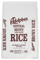 Adolphus Long Grain Brown Rice 25 Lb Bag