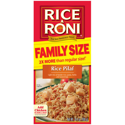 RICE-A-RONI Rice Pilaf Flavor Famiy Size Rice Blend 14.4 Oz Box