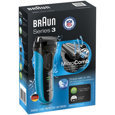 3Series Braun Series 3 3040s Wet & Dry Electric Shaver