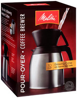 Melitta® Pour-Over™ Brewer 10 Cup Coffee Maker with Stainless Thermal Carafe