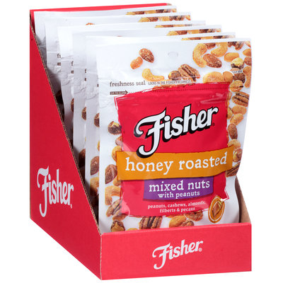Fisher® Honey Roasted Mixed Nuts With Peanuts 5 oz. Pouch