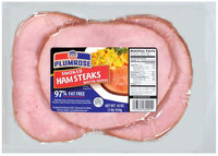 Plumrose Smoked 97% Fat Free Ham Steaks 16 Oz Package