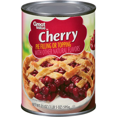 Great Value™ Cherry Pie Filling or Topping 21 oz. Can