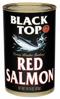 Black Top Fancy Alaska Sockeye Red Salmon 14.75 Oz Can