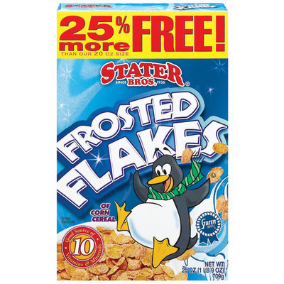 Stater Bros. Frosted Flakes Cereal 25 Oz Box