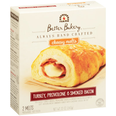 Better Bakery Company Turkey, Provolone & Smoked Bacon Cheesy Melts