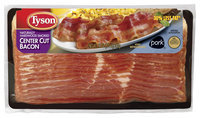 Tyson Center Cut Hardwood Smoked 30% Less Fat Bacon 12 Oz Package