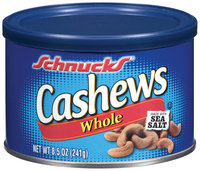 Schnucks® Whole Cashews 8.5 oz Canister