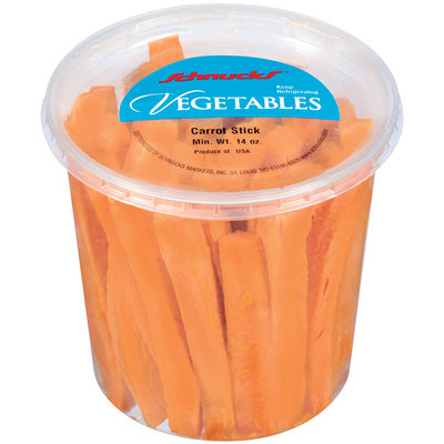 Schnucks Carrot Sticks Vegetables 14 Oz Plastic Tub