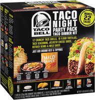 Taco Bell® Taco Night Party Pack Taco Dinner Kit 64.45 oz. Box