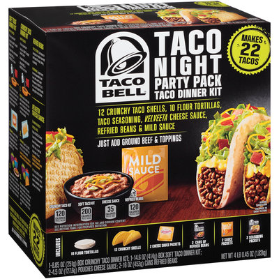 Taco Bell® Taco Night Party Pack Taco Dinner Kit 64.45 oz. Box