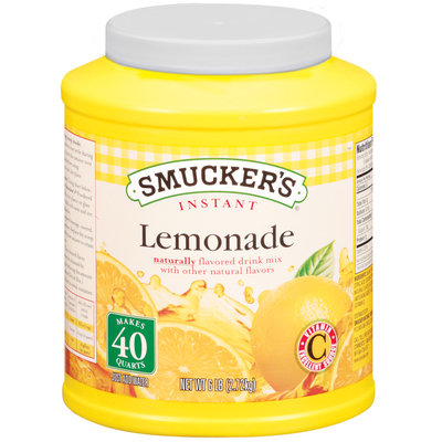 Smucker's Instant Naturally Flavored Lemonade Powdered Drink Mix 6 Lb Canister
