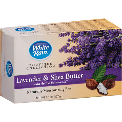 White Rain® Boutique Collection Lavender & Shea Butter Moisturizing Bar 4.5 oz. Box