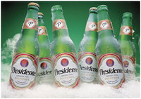 Presidente Multiple Bottles In Ice Group Shot Cerveza