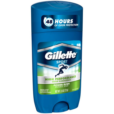 Gillette Odor Shield Sport Invisible Solid Anti-perspirant & Deodorant Power Rush