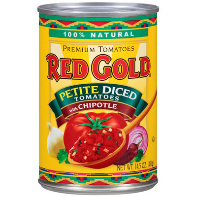 Red Gold® Petite Diced Tomatoes with Chipotle 14.5 oz. Can