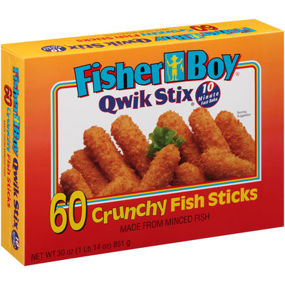 Fisher Boy® Qwik Stix® Crunchy Fish Sticks 60 ct Box