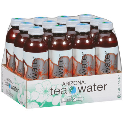 Poland Spring Mandarin Orange Organic Green Tea Arizona Tea Water 12-20 fl. oz. Plastic Bottles