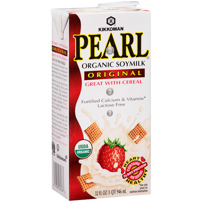 Kikkoman Pearl® Organic Original Soymilk 32 fl. oz. Carton