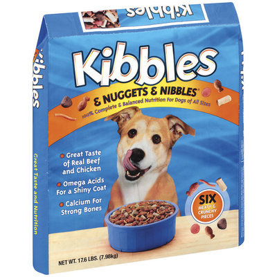 Kibbles & Nuggets & Nibbles Beef & Chicken Dog Food 17.6 Lb Bag