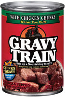 Gravy Train Chunks in Gravy with Chicken Chunks Wet Dog Food, 13.2-Ounce Can