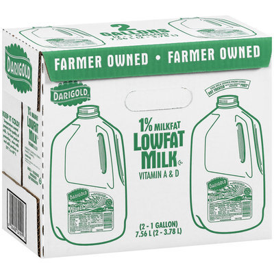 Darigold 1% Lowfat Milk/Vitamin A & D 1 Gal Milk 2 Ct Box
