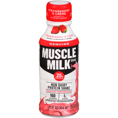 Muscle Milk® Genuine Strawberries 'N Creme Non Dairy Protein Shake 14 fl. oz. Bottle