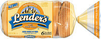 Lender's Frozen Original 100% Whole Wheat 6 Ct Bagels 12 Oz Bag