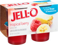 JELL-O Tropical Berry Low Calorie Gelatin Snacks