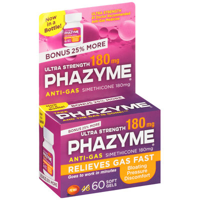 Phazyme® Ultra Strength Anti-Gas Soft Gels 60 ct Box