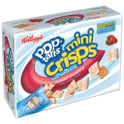 Kellogg's Pop-Tarts Mini Crisps Frosted Strawberry Toaster Pastry Bites