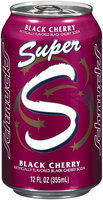 Schnucks Super S Black Cherry Soda 12 Oz Can