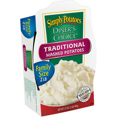 Simply Potatoes/Diner's Choice Traditional Mashed Potatoes 2 Lb Tray