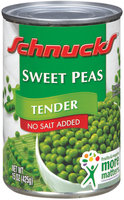 Schnucks Tender No Salt Added Sweet Peas 15 Oz Can
