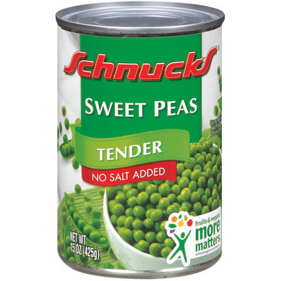 Schnucks Tender No Salt Added Sweet Peas 15 Oz Can