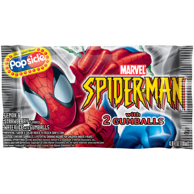 Popsicle Spider-Man Bar Single Serve Novelty