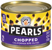 PEARLS Chopped Ripe Black Olives 4.25 OZ CAN