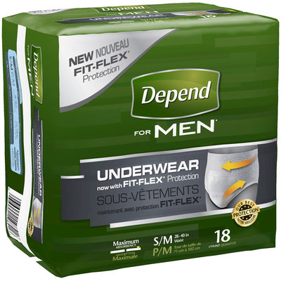 Depend® for Men Maximum Absorbency S/M Underwear 18 ct Pack