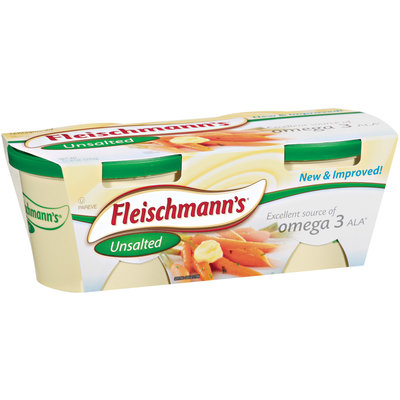 Fleischmann's Unsalted 60% Whipped 11.8 Oz Tubs Vegetable Oil Spread 2 Ct Sleeve