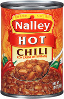 Nalley® Hot Chili con Carne with Beans 14 oz. Can